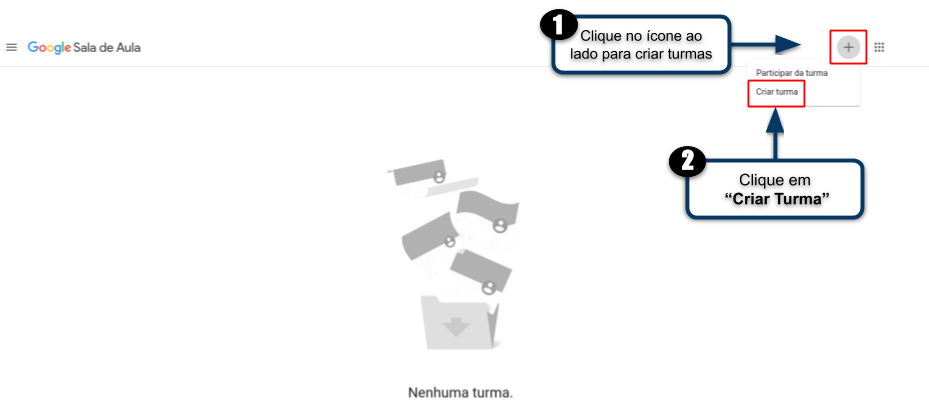 2 - Criar Turmas utilizando o Google Sala de Aula.png