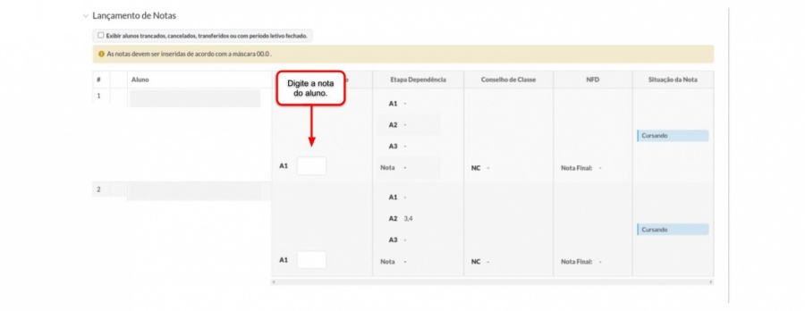 2 Realizar o Preenchimento do Diário de Dependência de Curso Integrado Semestral.jpg
